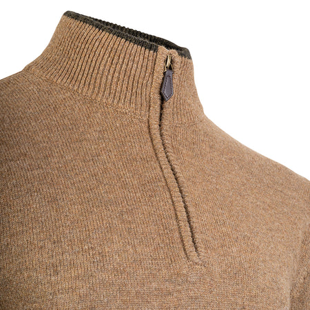 Jack Pyke Mens Ashcombe Pullover Zipknit Barley 
