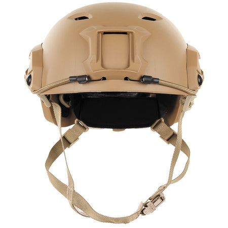 MFH FAST Airsoft Helmet Paratroopers Style Rails Lightweight ABS Coyote
