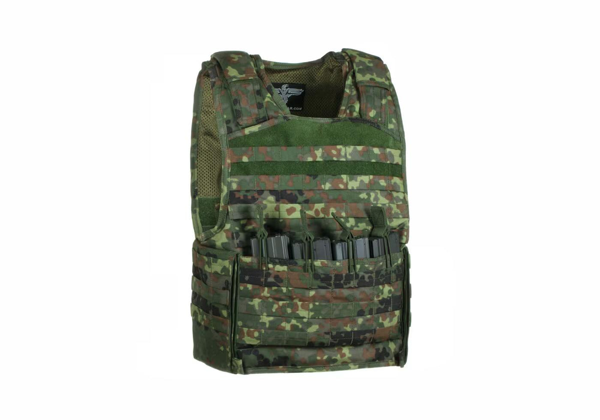 Invader Gear Mod Carrier Combo Molle Vest SAPI Flecktarn Camo