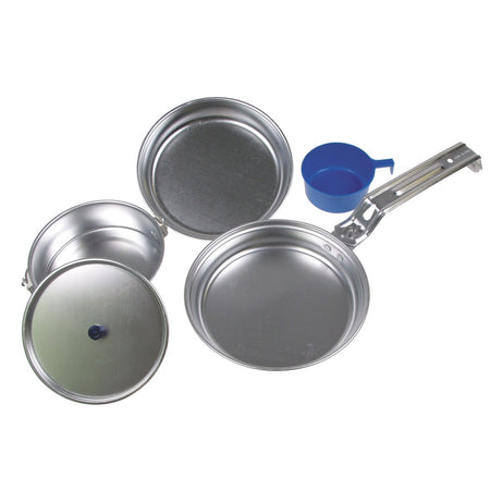 Fox Outdoors Camping Mess Kit Deluxe Aluminium Pan Pot Cup Bowl