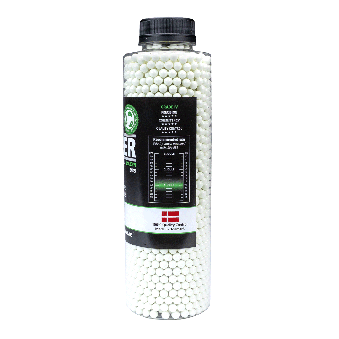ASG Alpha Blaster PLA Green Tracer BBs 0.20g 3300 Bottle
