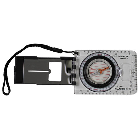 MFH Pocket Professional Compass Transparent Plastic Body Clear