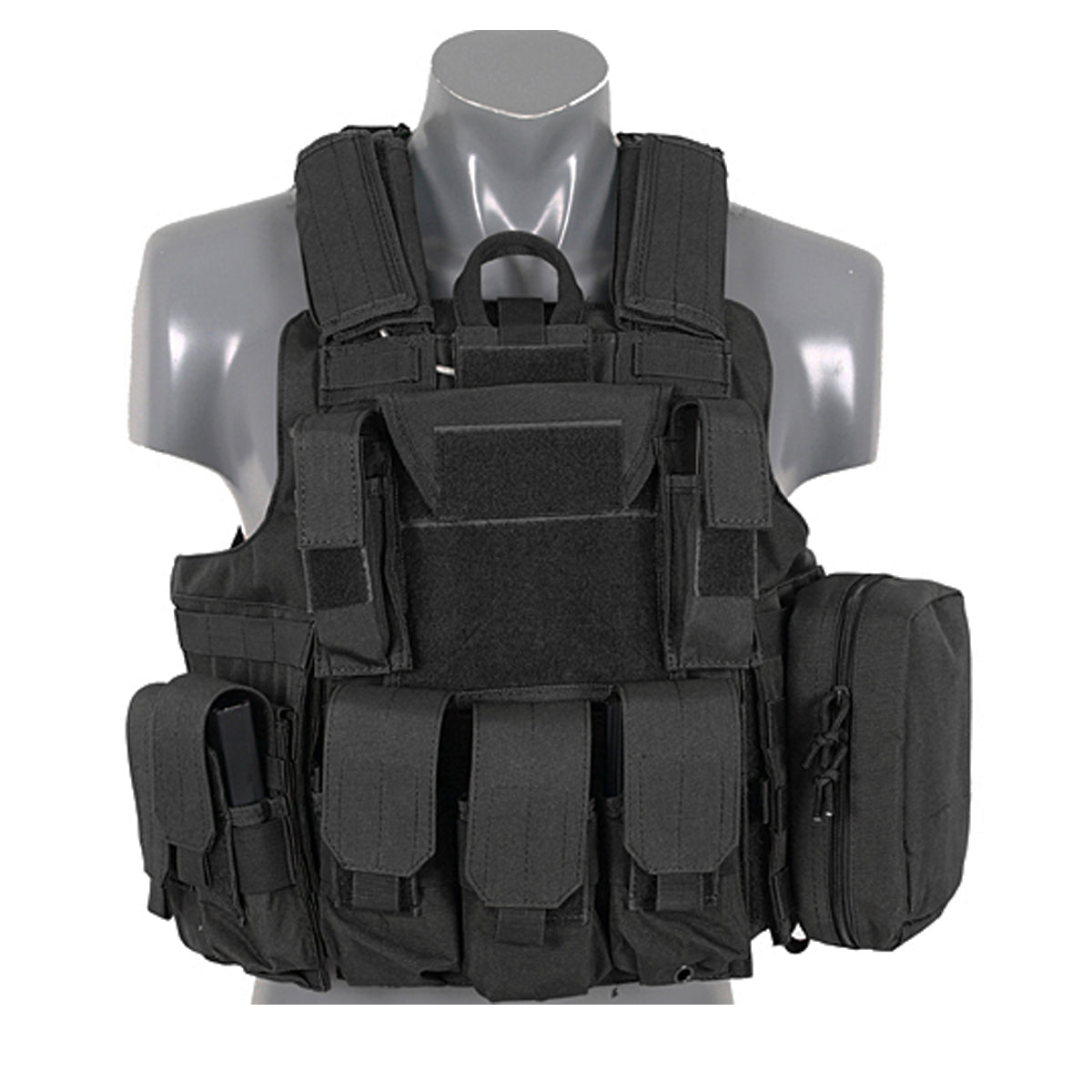 8 Fields Airsoft Combat Vest Black 