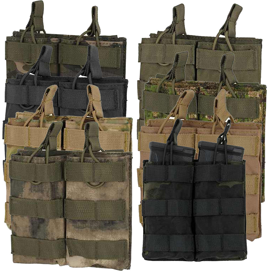 8 Fields Airsoft QR Double Magazine Pouch Open Top M4 Series