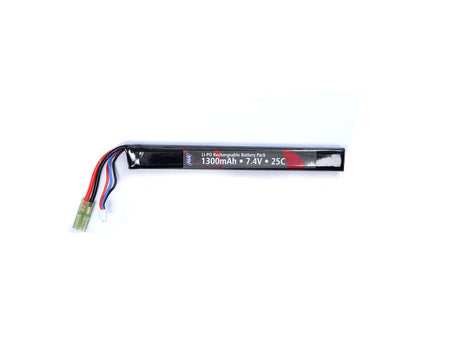 ASG Airsoft Rifle LiPo Battery 7.4 1300 mAh Stick Buffer Tube Type (In Store Only)