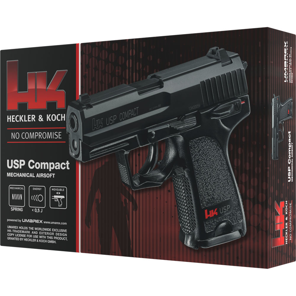 Umarex H&K USP Compact Springer Airsoft Pistol Black