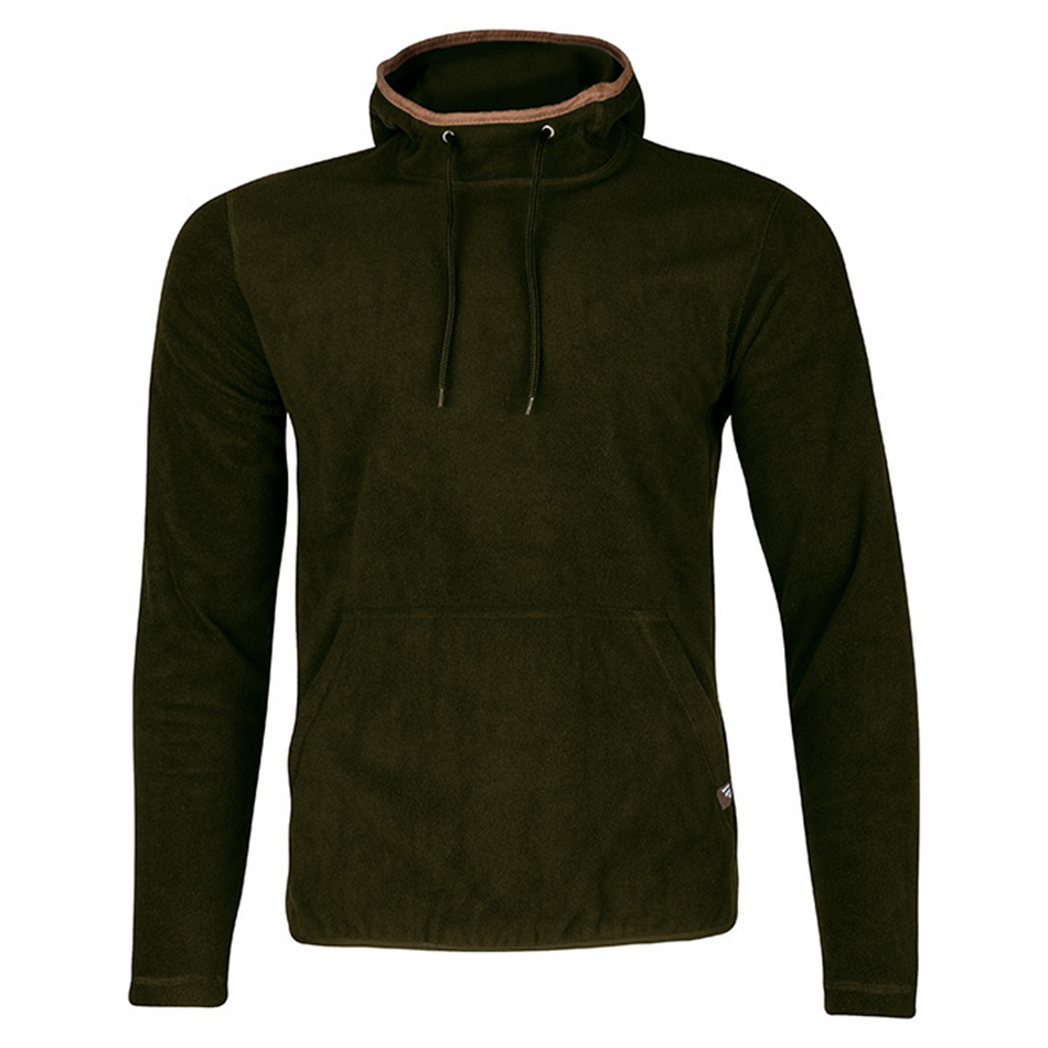 Jack Pyke Country Mens Fleece Pullover Hoodie Dark Olive 