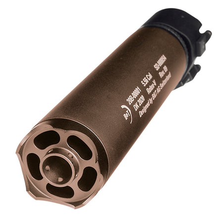 B&T Rotex-V Barrel Extension Mock Suppressor 197mm Mud Desert/Tan 