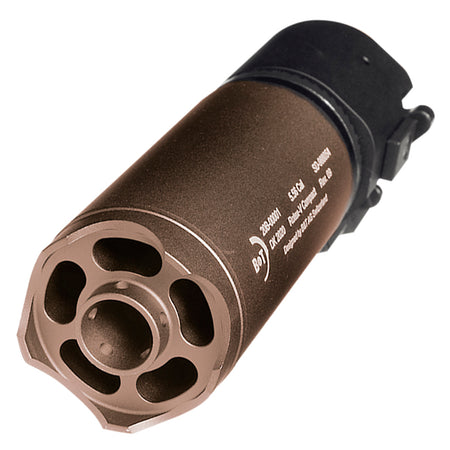 B&T Rotex-V Barrel Extension Mock Suppressor Compact 130mm Mud Desert/Tan