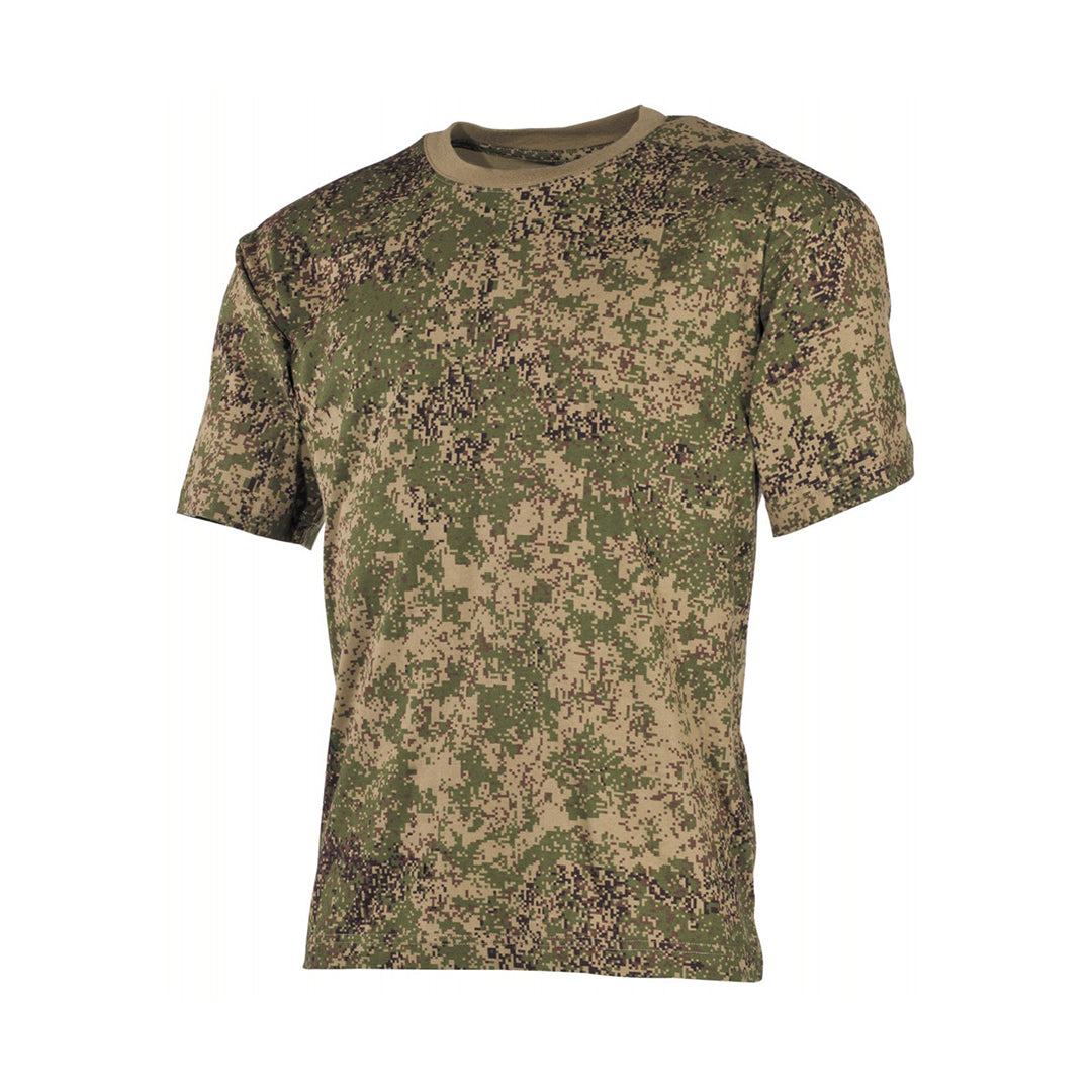 MFH US Mens T-Shirt Short-Sleeved Digi Flora Camo