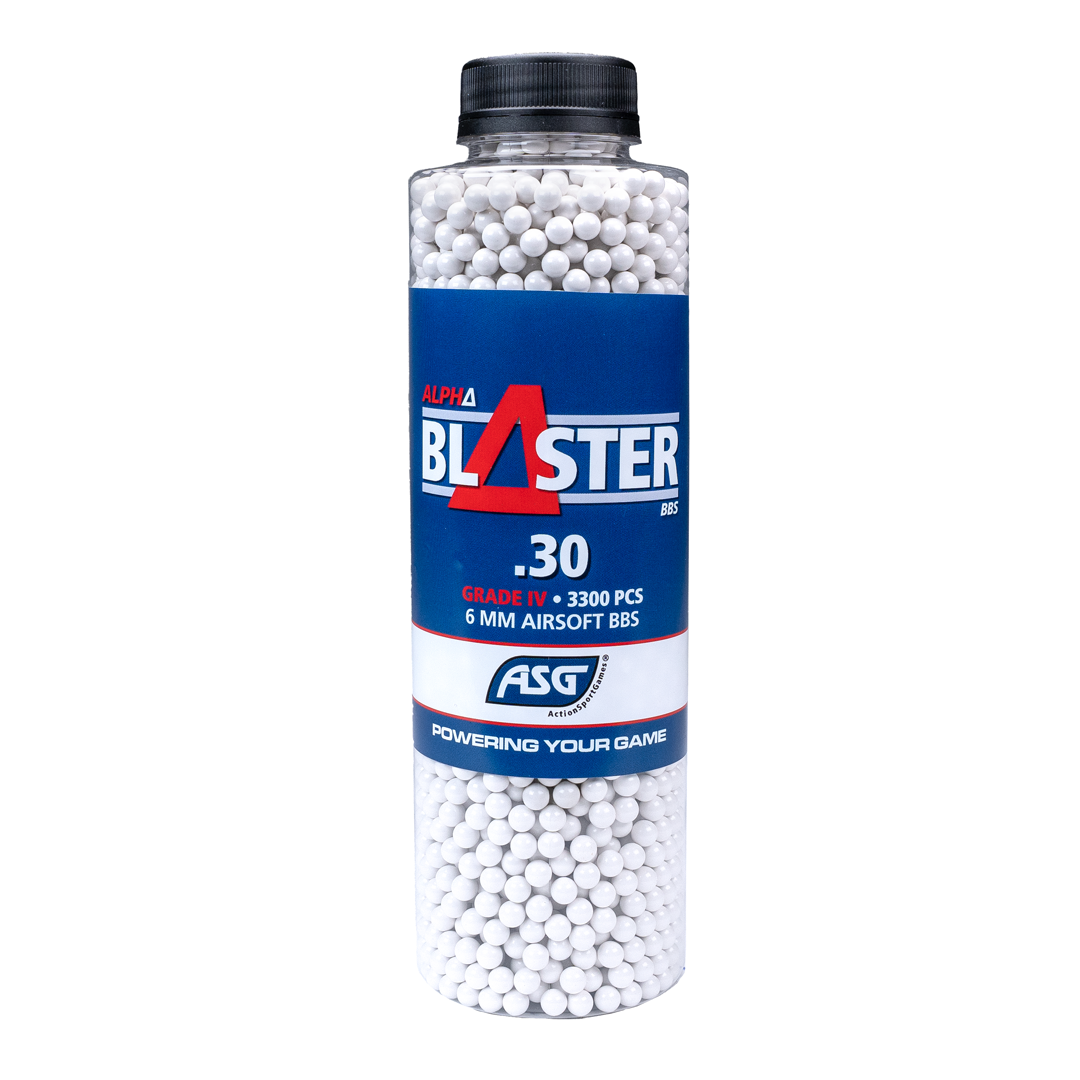 ASG Alpha Blaster Grade IV Airsoft BBs 0.30g 3300 1 Bottle