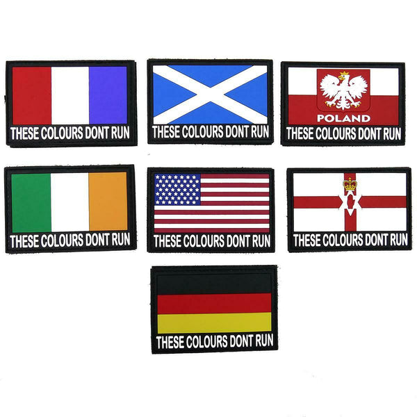 Cobra Airsoft Rubber Country Patch These Colours Don't Run