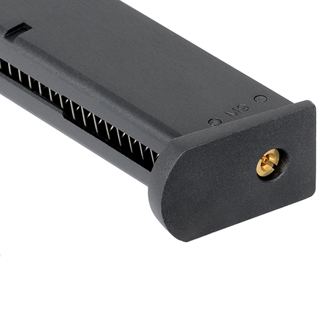 ASG Airsoft Pistol Magazine For M9 series Green Gas 25rd Black 