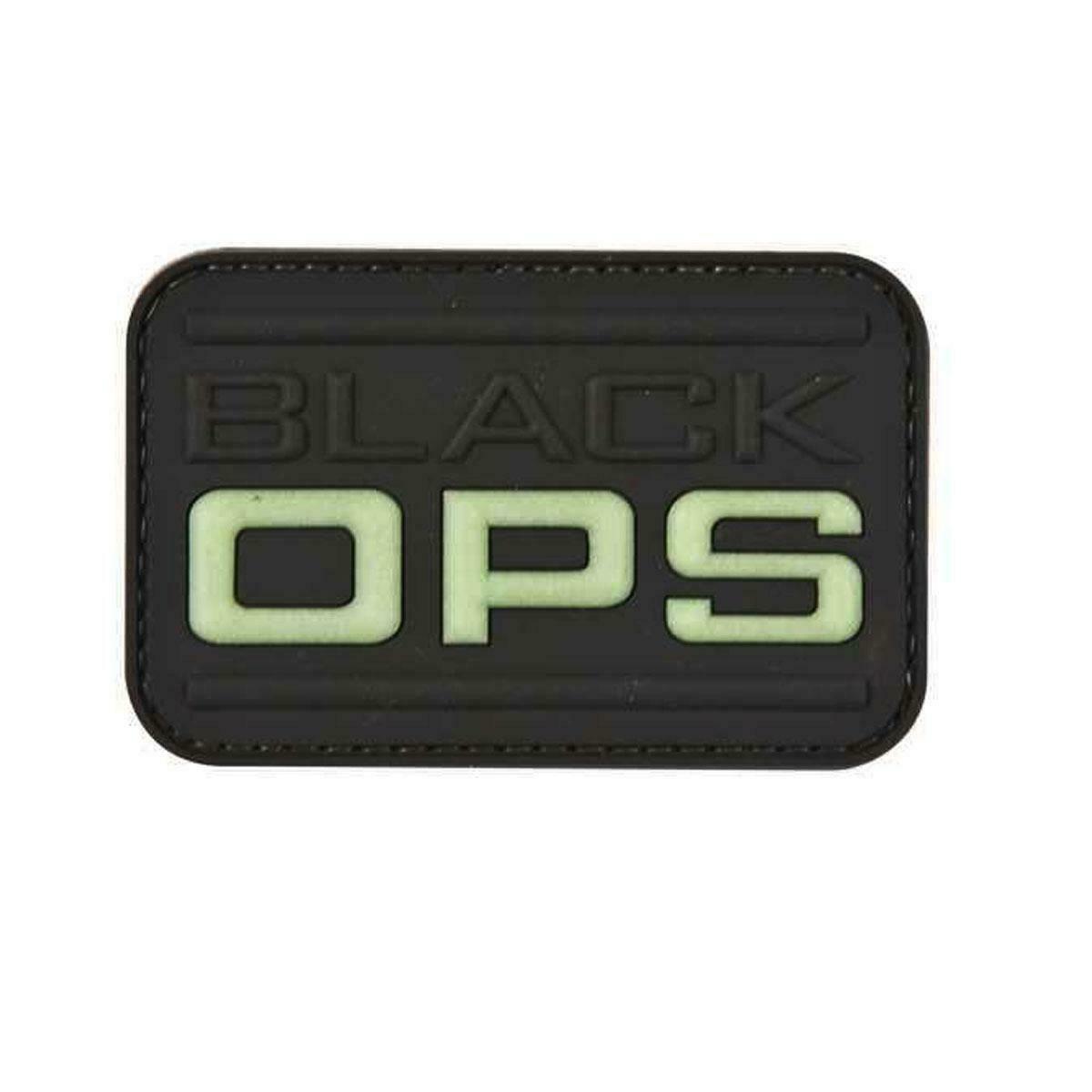 Kombat Black Ops Airsoft Army Patch Black