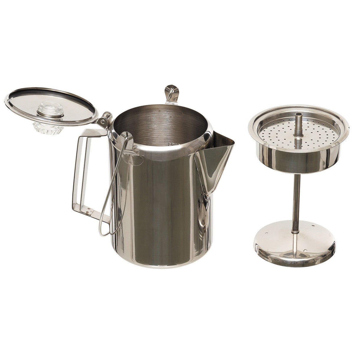 Fox Outdoors Camping Coffee Pot with Percolator Stainless Steel