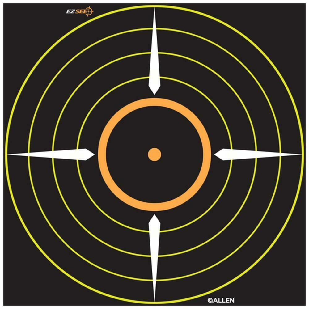 Allen EZ AIM Splash Reactive Bullseye Scope Grid Target 6X6” 