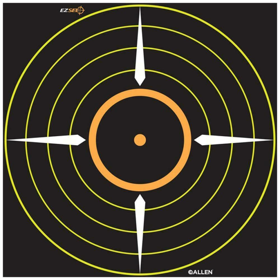 Allen EZ AIM Splash Reactive Bullseye Scope Grid Target 6X6” 