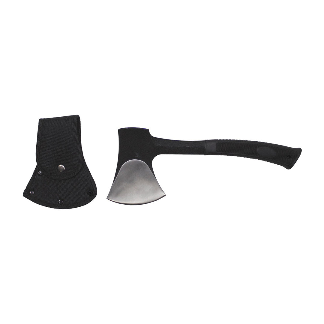 MFH Camping Hatchet Cast Steel Rubber Handle