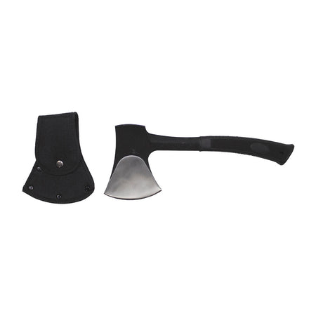 MFH Camping Hatchet Cast Steel Rubber Handle