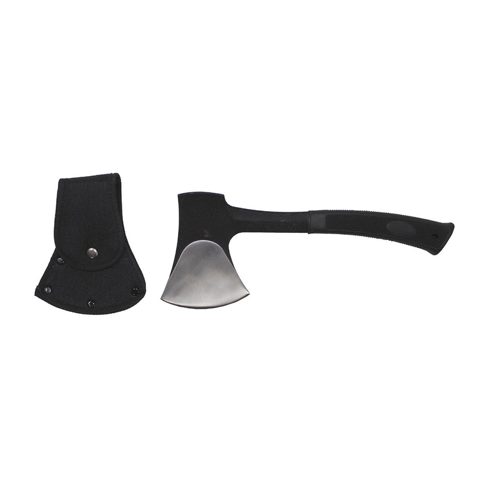MFH Camping Hatchet Cast Steel Rubber Handle