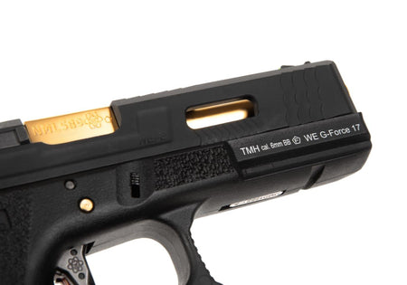 WE G-Force 17 Black Gold Barrel Metal Version GBB