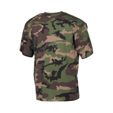 MFH US Mens T-Shirt Short-Sleeved SK Woodland Camo