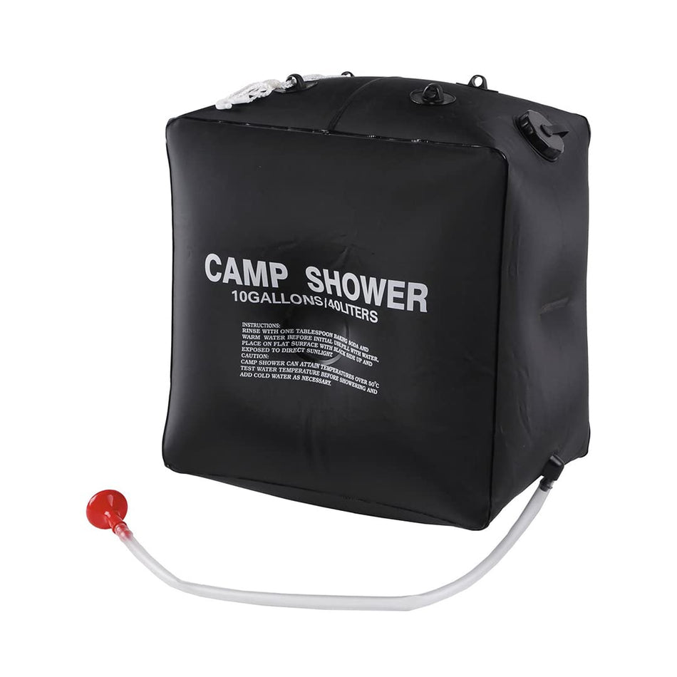 MFH 40Ltr Solar Camping Shower Black