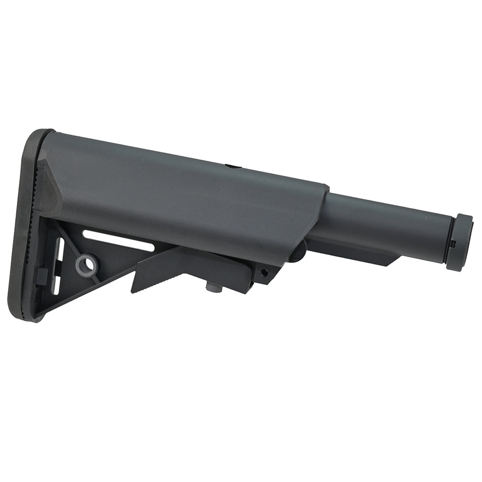 ZCI Airsoft Clubfoot Stock / Crane Stock With Buffer Tube Black 