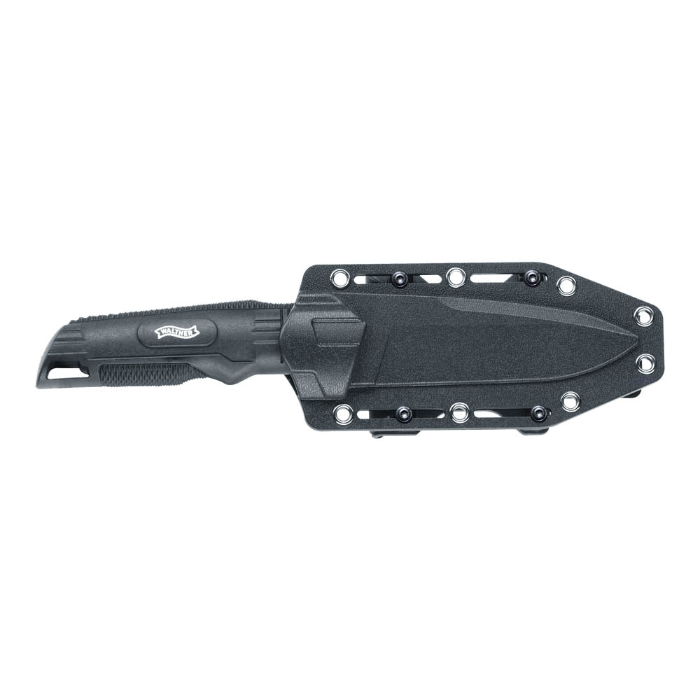 Walther BUK Back-Up Knife Fixed Blade Knife 440A Black