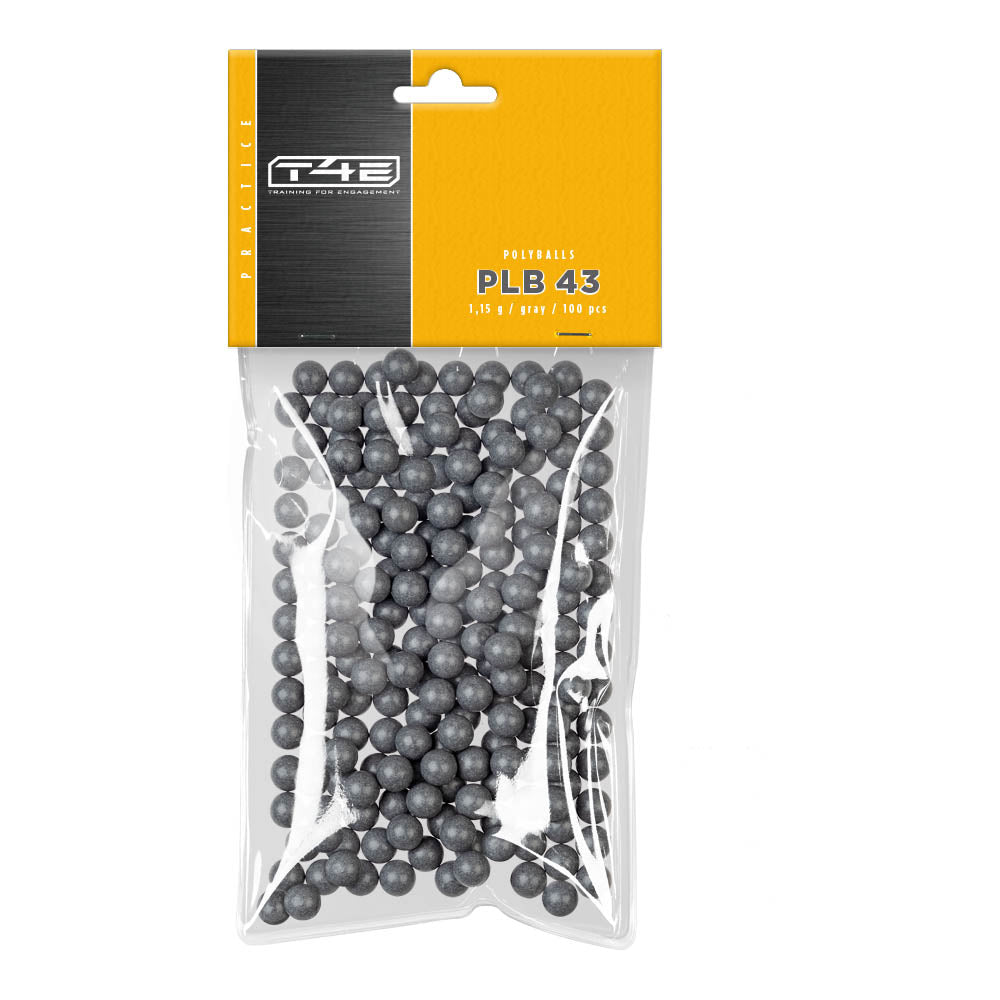 Umarex T4E Ammo Practice PLB .43 100 Pack Grey