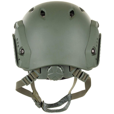 MFH Airsoft FAST Helmet Paratroopers Style Rails Lightweight ABS Green