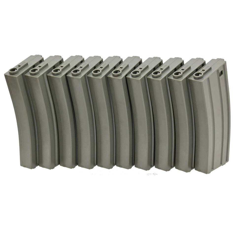 Strike Systems Airsoft Magazine Pack 10pcs M4 AR Series 140 Rds OD Green