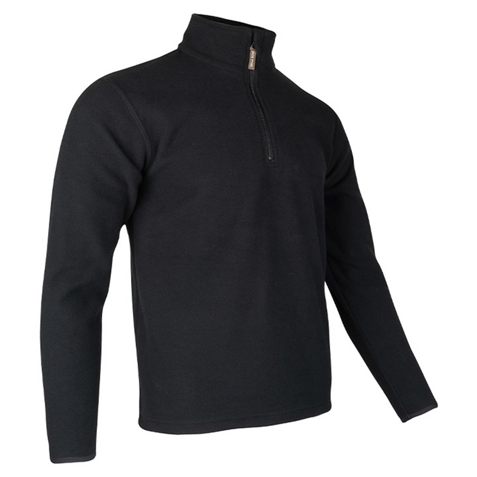 Jack Pyke Mens Country Fleece Top ¼ Zip Pullover Anthracite