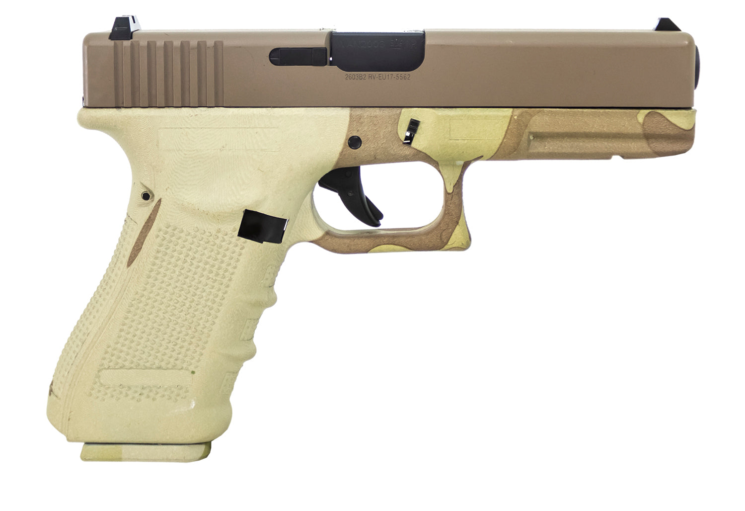 Raven Nuprol Airsoft Pistol GBB Camo Frame & Tan Slide