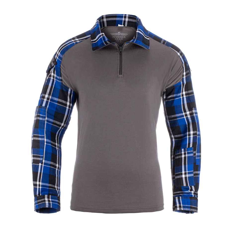 Invader Gear Flannel Combat Ubacs Shirt Blue  