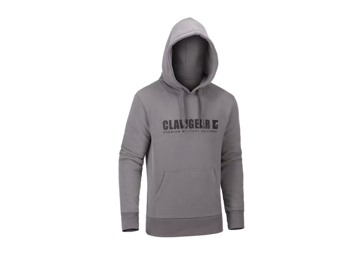 Claw Gear Logo Fleece Hoodie Wolf Grey