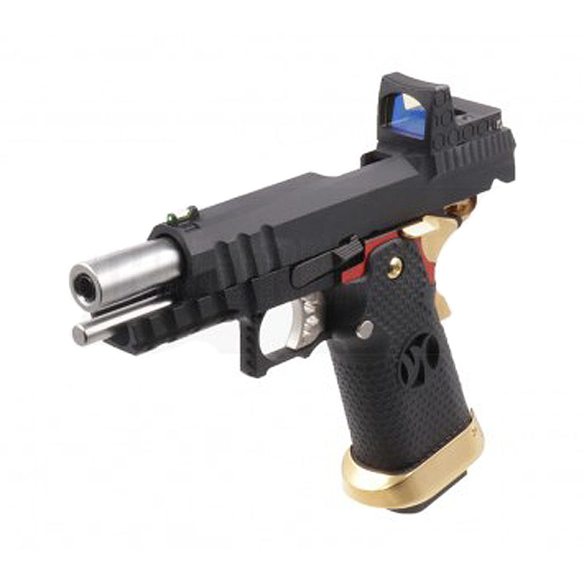 Armorer Works Airsoft HX2601 Green Gas Hi-capa 4.3 with Faux Red Dot 6mm