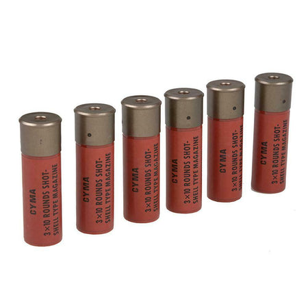 Cyma Airsoft Shotgun Shell x 6 Red M870 