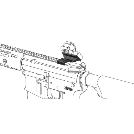 Vector Optics Universal Offset Red Dot Scope Picatinny Mount Black