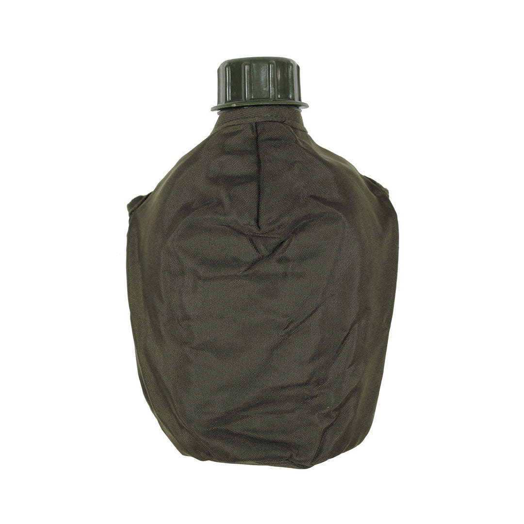 MFH Water Bottle Canteen AT Cover 1ltr OD Green