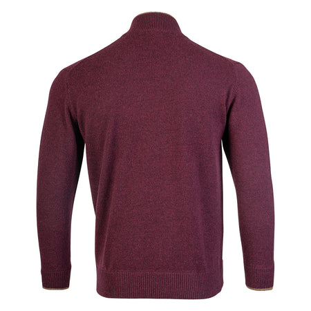 Jack Pyke Ashcombe Mens Pullover Zipknit Plum 