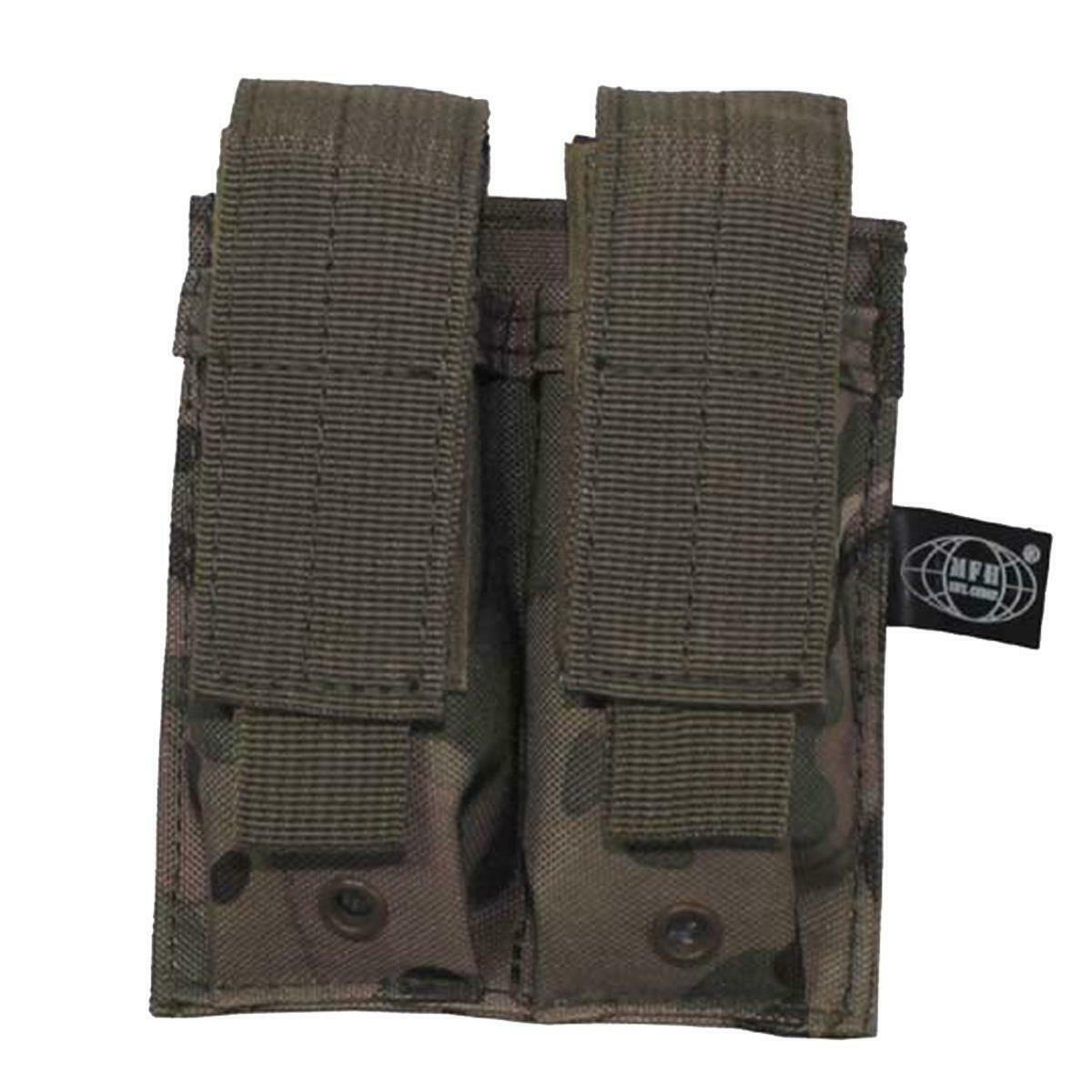 MFH Airsoft Double Pistol Magazine Pouch Op Camo