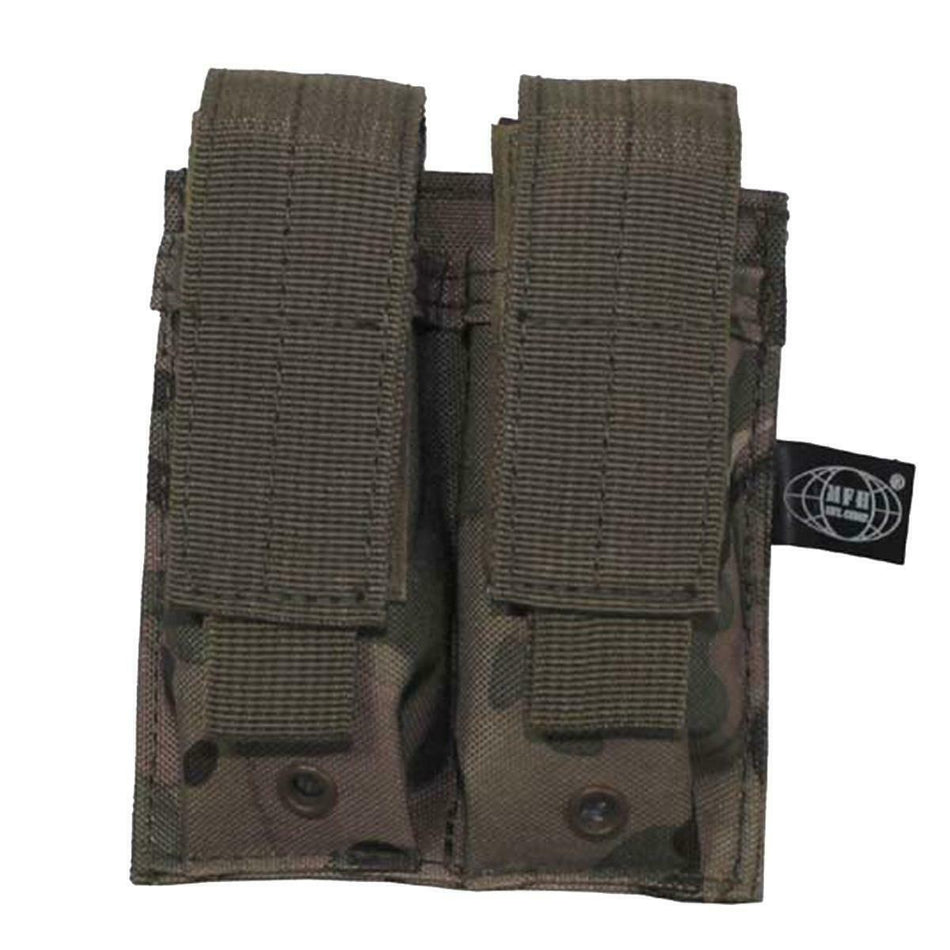 MFH Airsoft Double Pistol Magazine Pouch Op Camo