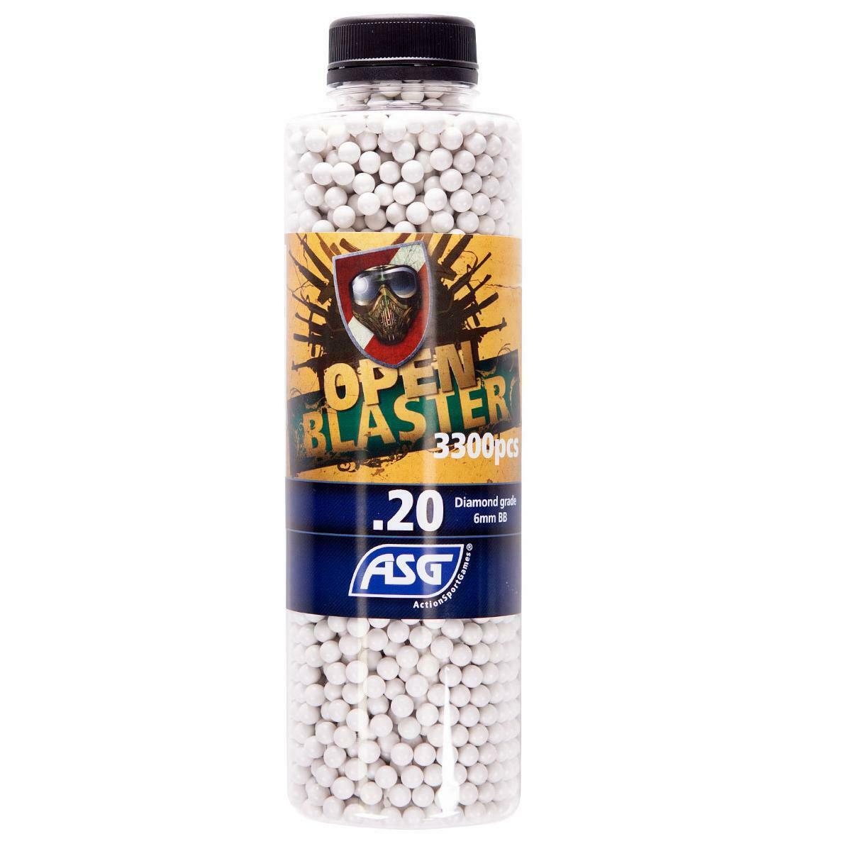 ASG Open Blaster Airsoft Bio BB.s 0.20g 3300 Bottle