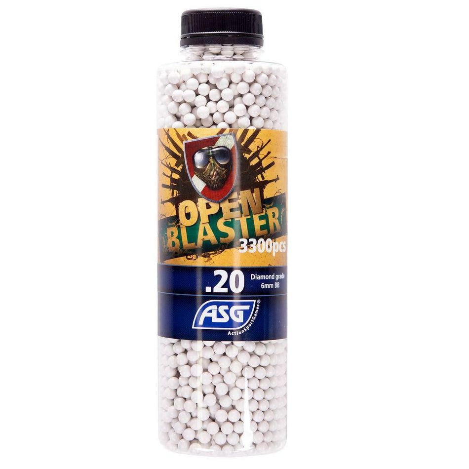 ASG Open Blaster Airsoft Bio BB.s 0.20g 3300 Bottle