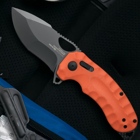 SOG Kiku XR LTE Pocket Knife Blaze Orange G10 + Carbon