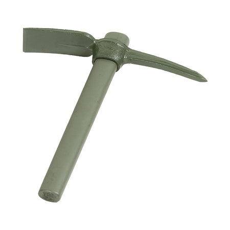 MFH US Army Style Wooden Handle Metal Pickaxe OD Green