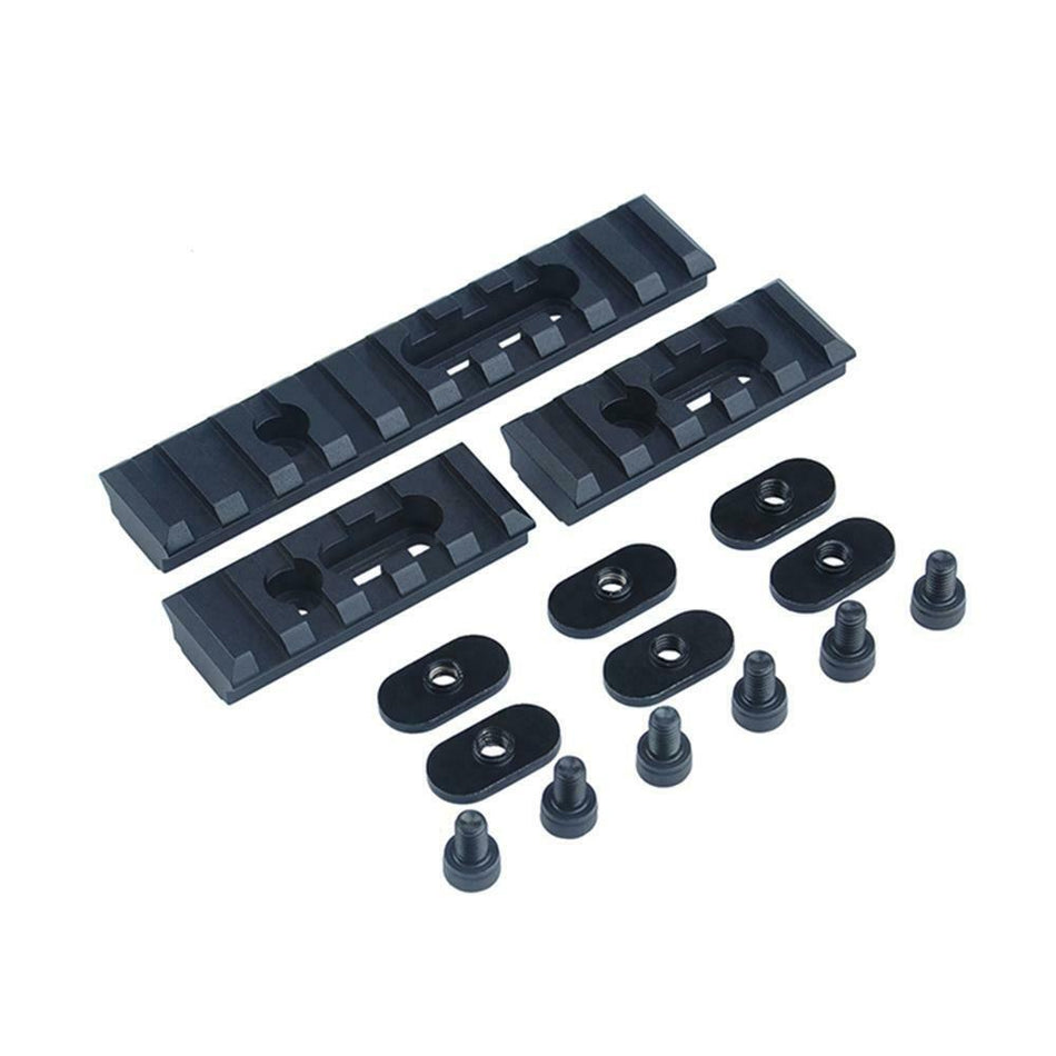 Element MOE Airsoft Rifle Rail Set Pack of 3 Black EX225 