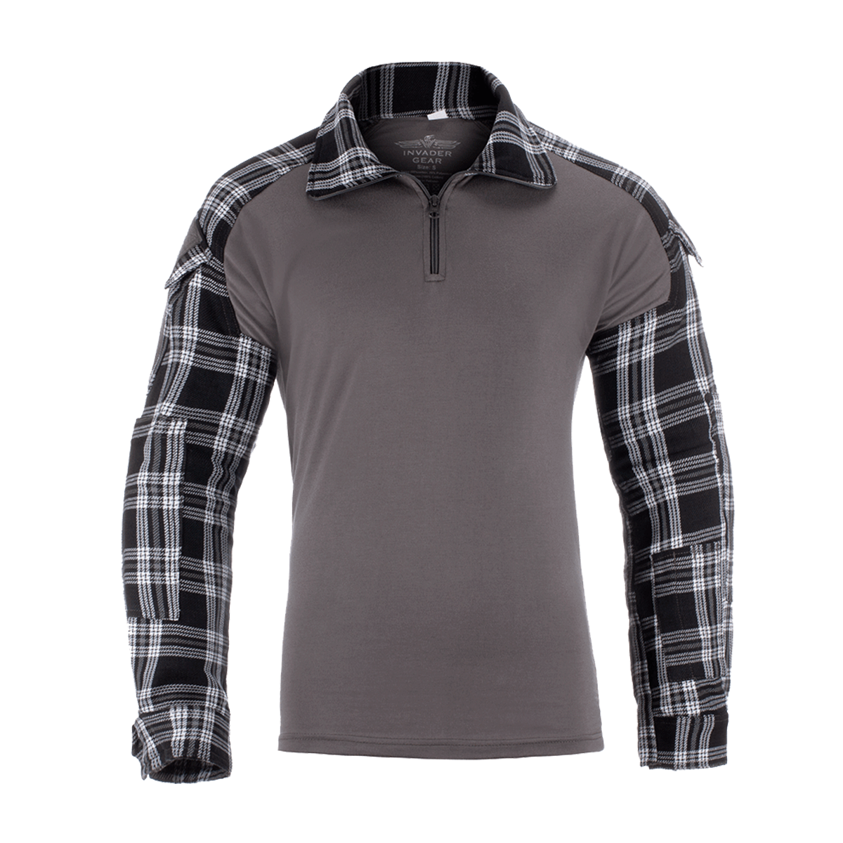 Invader Gear Flannel Combat Ubacs Shirt Black