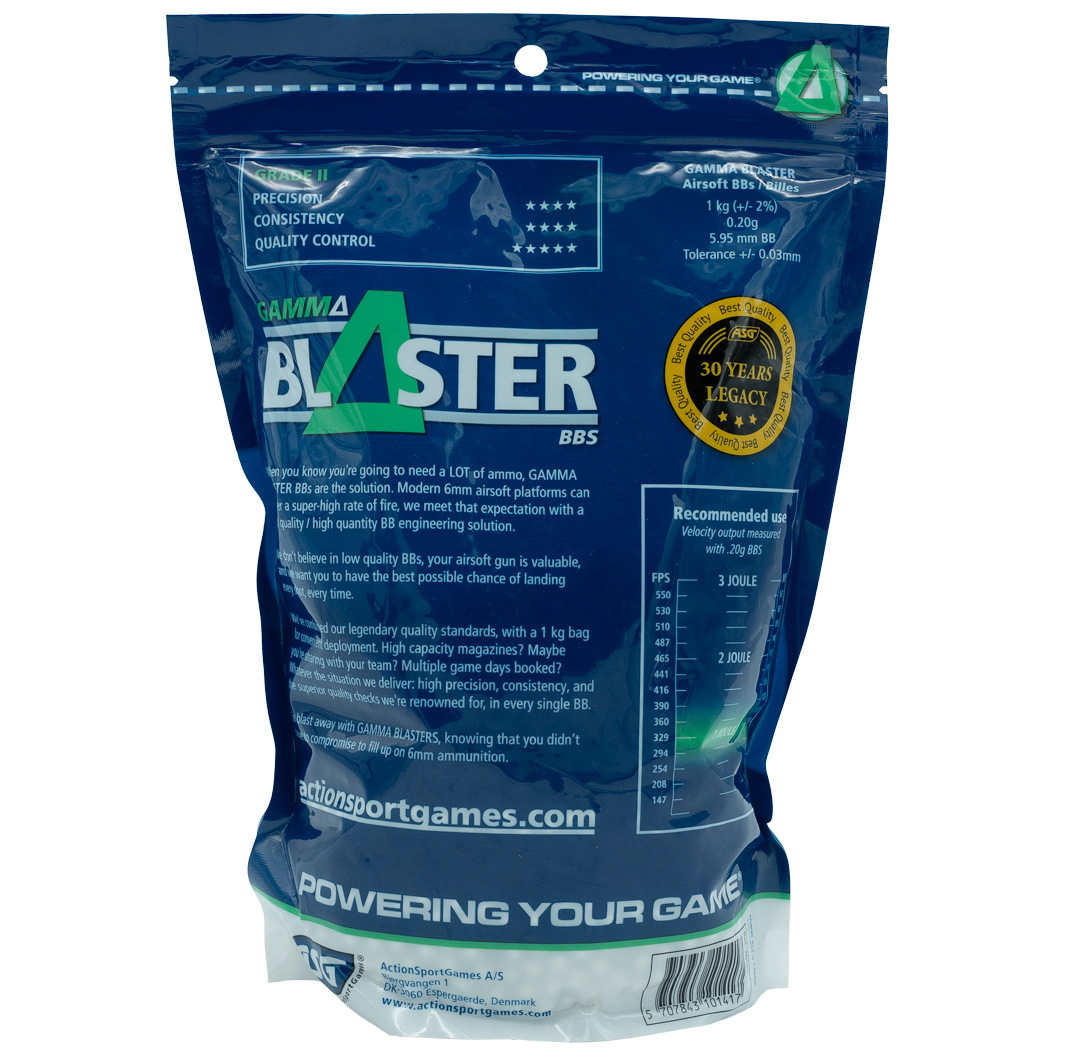 ASG Gamma Blaster Airsoft BB’s 0.20g 1kg Bag